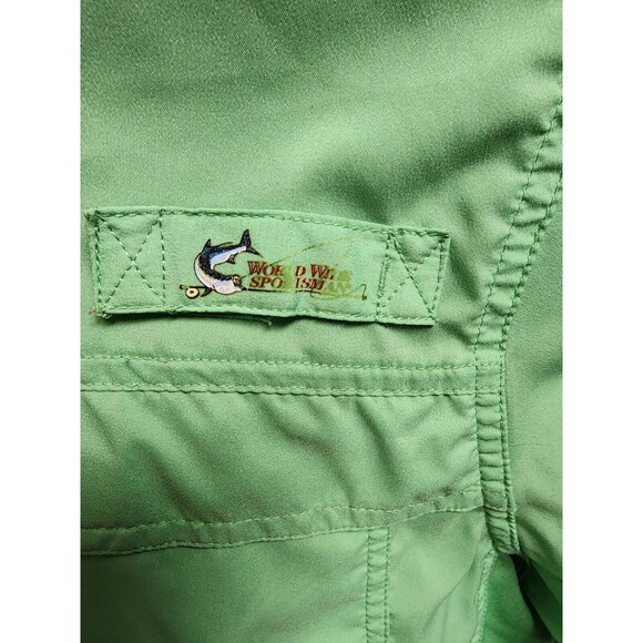 World Wide Sportsman Fishing Shirt Size 2X Green - Picture 2 of 9